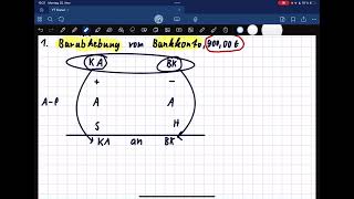 Buchungsätze 2 Konten 7 Klasse Realschule [upl. by Jazmin]