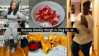 Qsymia Weight Loss Journey Ep 10  Workouts  Weigh In  Meals  Soul Food Egg Rolls  Protein [upl. by Drofliw]