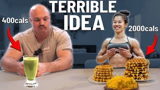 I Swapped Diets with a 100lb IFBB Pro  Ft Little T [upl. by Ybba]