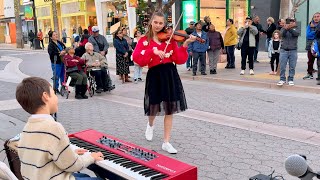 Incredible violin and piano rendition of All Of Me  John Legend Cover  Leo and Karolina Protsenko [upl. by Tnert]