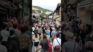 今日の京都清水寺は外国人観光客大殺到！大混雑注意報！京都清水寺今天挤满了外国游客！人群聚集警告！Kiyomizudera Temple in Kyoto today [upl. by Earized]