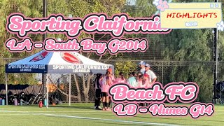 Sporting California LASouthBay G2014 Highlights Beach FC LB  Nunes G2014 101324 [upl. by Otrebmuh]