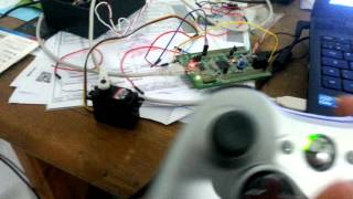 Servo Control xbox 360 controller labview STM32 [upl. by Hime]