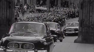 1968 2141  Nicolae Ceausescu na návšteve ČSSR [upl. by Abbye14]