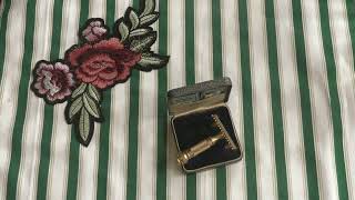 Gillette Milady Décolleté Gold Double Edge Safety Razor 1920s [upl. by Cleopatre590]