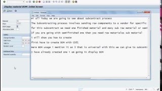 SAP MM Subcontract Process [upl. by Yarezed]