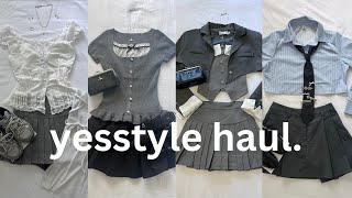 yesstyle haul  try on haul korean fashion cute pinterest clothes [upl. by Elbam]