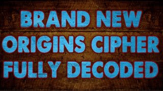 NEW Origins Cipher FULLY Decoded Samantha is the Key Black Ops 2 Zombies Easter Egg [upl. by Alene]