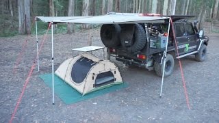 79 Series Landcruiser and Swag Setup [upl. by Arannahs768]