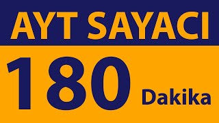 AYT Deneme Sayacı  180 Dakika  Evde Deneme Çözmek İsteyenlere Özel  Analog Saatli 4K [upl. by Gati584]