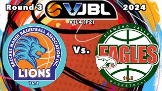 VJBL Bacchus Marsh Lions 161 vs Diamond Valley Eagles 162 [upl. by Morton]