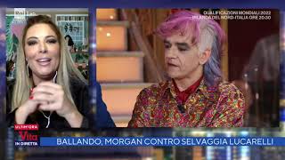 Ballando con le stelle lo scontro tra Morgan e Selvaggia Lucarelli  La vita in diretta 15112021 [upl. by Nyrok]