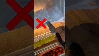 Electrician tips How to remove ice cubes in Deep fridge ❄️🪛 electrician fridge shorts [upl. by Ailhad]