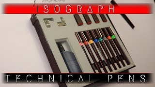 Isomars Technoart Isograph Technical Pens I Affordable Pen For Artists amp Review  Rotring I JSheetz [upl. by Issej]