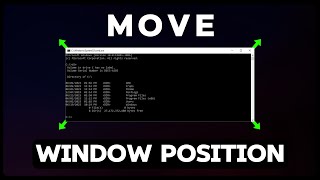 Move position of a window using CMD  NirCMD tutorial [upl. by Seavir]