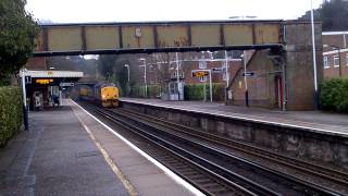 6Z41 to Winfrith Sidings Through Parkstone Train Station 0935 260213 [upl. by Ide]