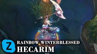 Rainbow Winterblessed Hecarim Chroma LOL Skin Spotlight [upl. by Sema]