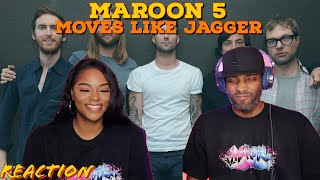 Maroon 5 “Moves Like Jagger” ft Christina Aguilera Reaction  Asia and BJ [upl. by Ardied]