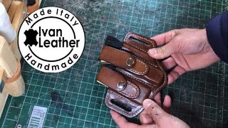 Pocket knife leather sheath [upl. by Seek]