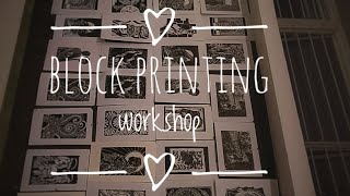 How to make block printing art  SPAV [upl. by Loeb]