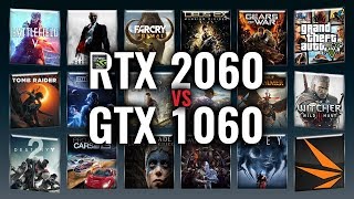 RTX 2060 vs GTX 1060 Benchmarks  Gaming Tests Review amp Comparison  53 tests [upl. by Ylurt]