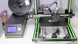 Testbericht Anet E10 3D Drucker [upl. by Nolava]