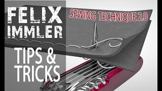 Sewing Technique with a Swiss Army Knife Reamer  Level 20  3 Tricks to get a more durable seam [upl. by Olegna557]