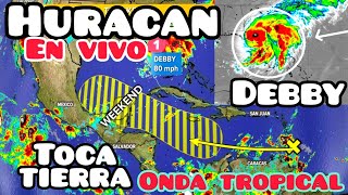 Tormenta Debby o huracán con lluvias Onda tropical como tormenta entre el Caribe y Golfo [upl. by Nolubez889]