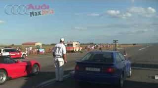 Audi S2 vs Dodge Viper Drag Race 14 mile [upl. by Arais]