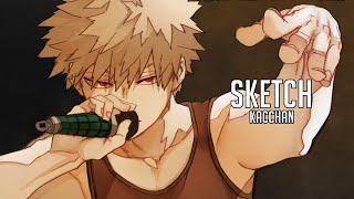 coloreando Sketch de Horikoshi  Bakugou Katsuki [upl. by Hittel]