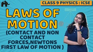 Laws of Motion Class 9 ICSE Physics  Selina Chapter 3  Contact Noncontact forces [upl. by Saucy]