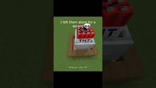 I left them alone for a second 💀💀💀 shorts minecraft funny fyp [upl. by Eddana]