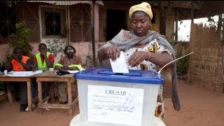 Presidential election underway in Guinea Bissau [upl. by Macfarlane958]