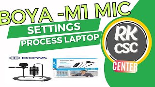 HOW TO USE BOYA BYM1 MIC TO DELL LAPTOP  CONNECT EXTERNAL MIC TO LAPTOPBOYA MIC PROBLEM SOLUTION [upl. by Yodlem]