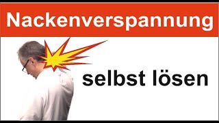 Nackenverspannungen lösen  1 Übung vom Schmerzspezialisten [upl. by Binnings507]