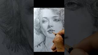 one style of portrait sketchpencildrawing art sketch [upl. by Nele]