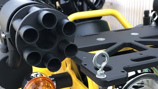 クロスカブ110 ワンオフ ガトリングマフラー 触媒付きエキパイ 加工編③Gatling Exhaust welding [upl. by Iamhaj]