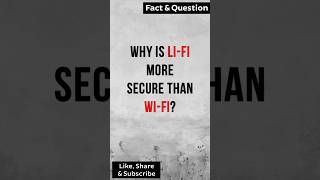 Why is LiFi more secure than WiFi techexplained [upl. by Cattan]