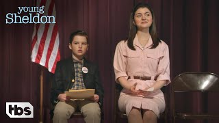 Sheldon’s Election Speech Clip  Young Sheldon  TBS [upl. by Oirevlis]