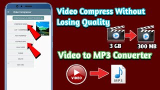 Video Compressor Without losing Quality Video ko mp3 me convert kaise kare Video to mp3 converter [upl. by Sidran516]