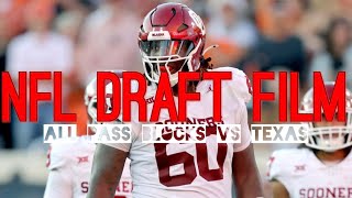 NFL Draft Tyler Guyton Vs Texas All Pass Blocks [upl. by Krug201]