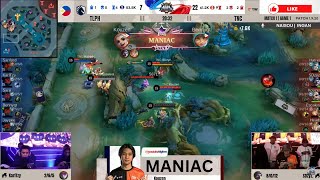 Maniac seen in TLPH vs TNC Game 1 Highlights [upl. by Pennebaker]