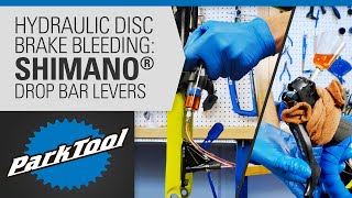 How to Bleed Hydraulic Brakes  Shimano® Drop Bar Levers [upl. by Brenk]