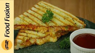 Grilled Pizza Sandwich Recipe By Food Fusion [upl. by Elfont]