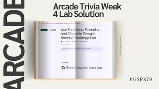 Use Functions Formulas and Charts in Google Sheets Challenge Lab  Trivia Week 4  GSP379 [upl. by Chrysler717]