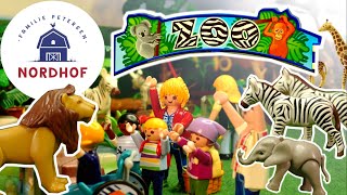 PLAYMOBIL Film Familie Petersen  Nordhof Folge 25 🦁Ausflug in den Zoo 🐒🐘🦒🐊❤️ [upl. by Annyrb]