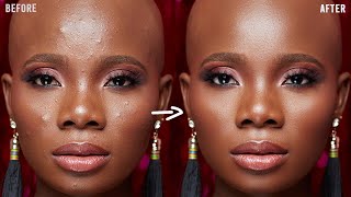 HOW to SMOOTH SKIN using FREQUENCY SEPARATION in Photoshop  Skin Retouching Tutorial [upl. by Nalyad]