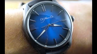 H Moser amp Cie Pioneer Centre Seconds Funky Blue Black Edition 32001205 Watch Review [upl. by Fradin]