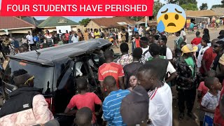 Shocking 4 students From Buganda royal institute have perished in road accident along Galuga road [upl. by Eenttirb]