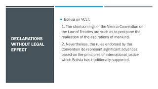 10 International Law Course Sources Law of Treaties 6 Reservations to Treaties [upl. by Yelkrab]